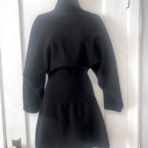 Zara mini dress lbd little black dress knit